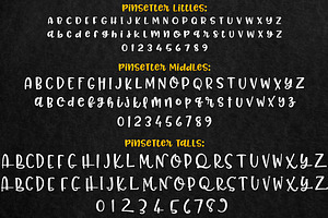 Pinsetter: A Crafty Font Family!