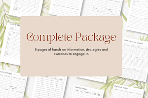 Paycheck Budget Planner Canva PDF