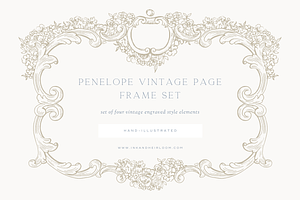 Hand-Illustrated Wedding Page Frames