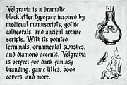 Velgravia – Gothic Blackletter Font, a Blackletter Font by Creacy Studio (Thumbnail 2 of 10)