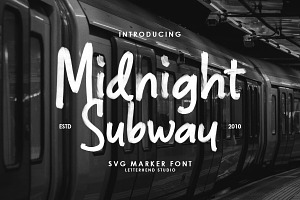 MIdgnight Subway - SVG Marker Font