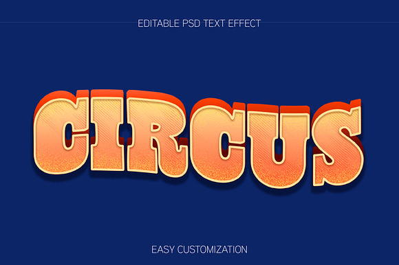 Bold Circus 3D Text Effect preview 3
