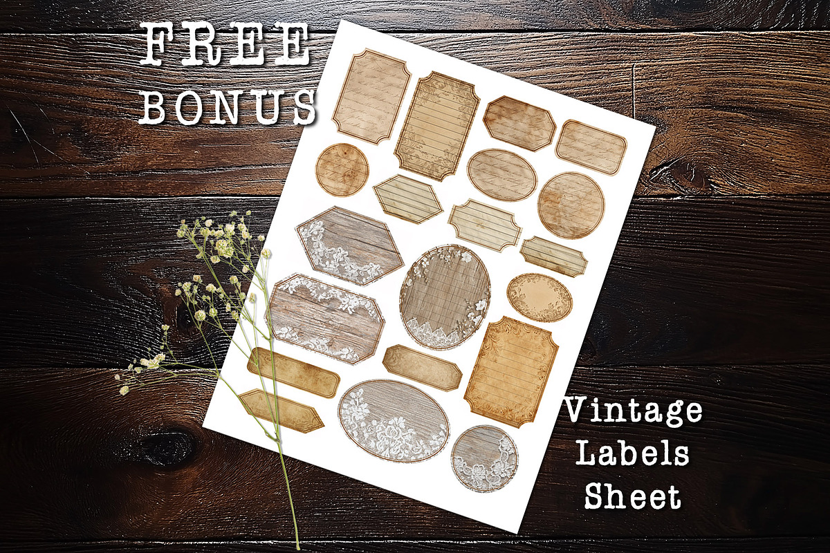 Vintage Christmas Bakery Journal Kit, a Seasonal Illustration by V Design Creator (Photo 10 of 13)