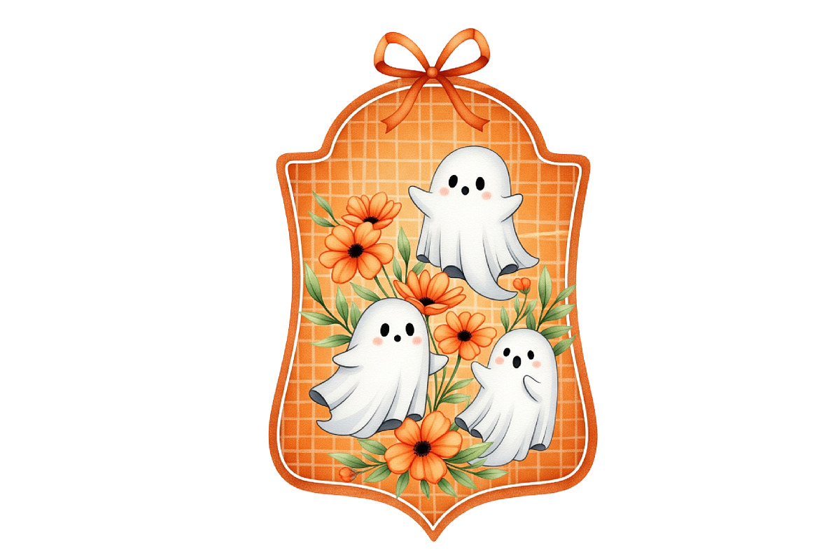 Coquette Fall Halloween Border Frame, an Illustration by Designworld (Photo 4 of 5)