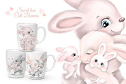 Cute Bunny in Love, an Animal Illustration by MarinadeArt (Thumbnail 5 of 7)