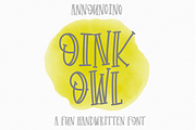 Oink Owl - OTF TTF, a Font by CraftyLittleNodes (Thumbnail 1 of 6)