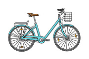 Big set of twelve different bicycles, a Healthcare Illustration by WINS Doodle shop (Thumbnail 11 of 17)