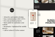 Canva portfolio template BLANC, a Landing Page Template by AS Studio (Thumbnail 5 of 6)