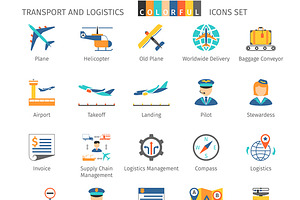 Transport And Logistics Icons