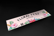 Floral festival event ticket, an Invitation Template by Konakchiev (Thumbnail 2 of 3)