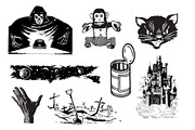 House of Spook Show Collection, a Handwritten Font by Paper Moon Graphic Supply (Thumbnail 22 of 24)