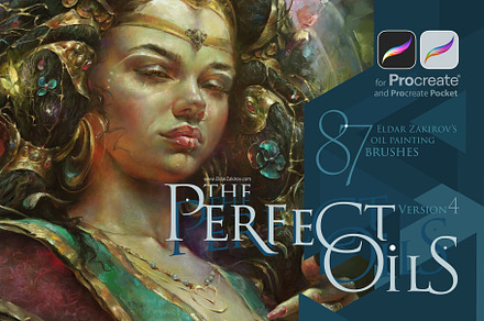 Perfect OILS: 87+ brushes 4PROCREATE, a Brush Add-On by Eldar Zakirov's