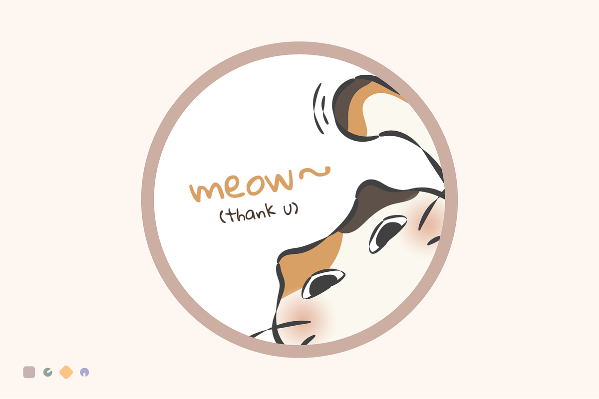 Sassy Whiskers – Cute Cat Vector Set, an Animal Illustration by feverfew.an (Photo 11 of 11)