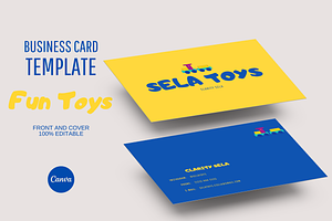 BUSINESS CARD Fun Toys, a Business Card Template by The Little Lily Studio