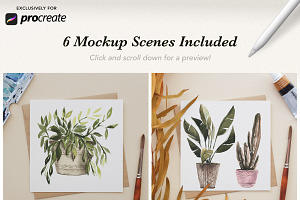 6 Procreate Artwork Mockups