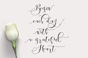 Be Grateful Script, a Script Font by Dirtyline Studio (Thumbnail 2 of 11)