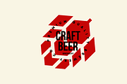 Craft beer brewery vector logo, a Food Illustration by provector (Thumbnail 1 of 3)