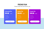 Pricing Plan, an UI Kit Template by Sujun Baidyaa (Thumbnail 1 of 3)