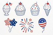 4th of July Clipart Independence Day, a Seasonal Illustration by SugarCloudStudioArt (Thumbnail 2 of 6)