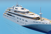 3D Super Yacht, a Cars & Vehicle 3D Model by Giimann (Thumbnail 1 of 7)