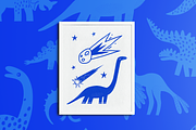 Dino World Clipart Collection, an Animal Illustration by Funny Bug (Thumbnail 8 of 9)
