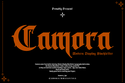 Aviorte, a Blackletter Font by ilhamtaro