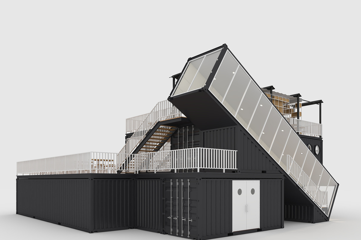 3D Model Container Cafe 6, an Architecture 3D Model by SR 3D Visual (Photo 4 of 26)