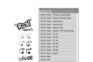 Photoshop Pencil Brush Tool Presets