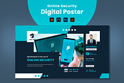 Online Security Digital Poster, a Templates & Theme by Rahardi Creative (Thumbnail 1 of 4)