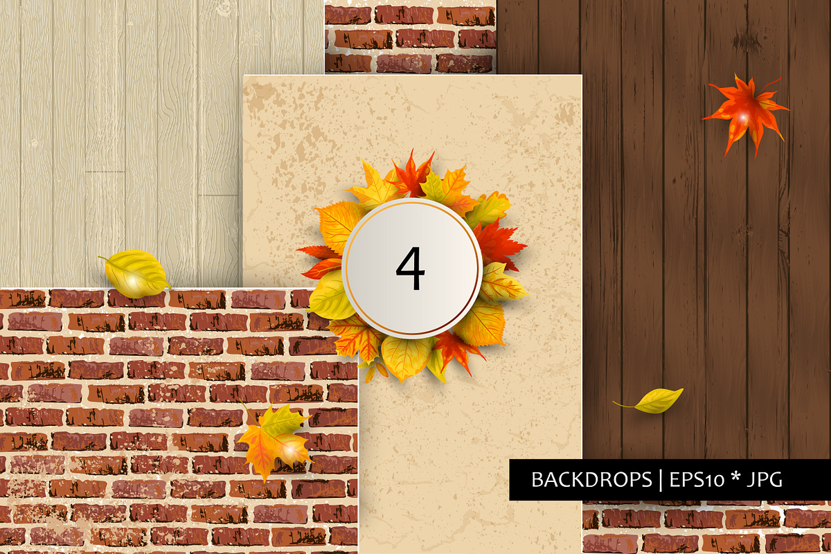 Autumn leaves vector collection, a Seasonal Illustration by VaraNa Art (Photo 11 of 15)