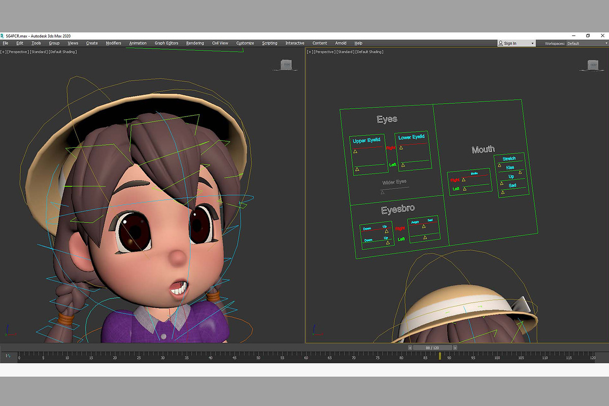 3d Cartoon Girl SG3FC, a Characters & Person 3D Model by LomellRueca (Photo 24 of 27)