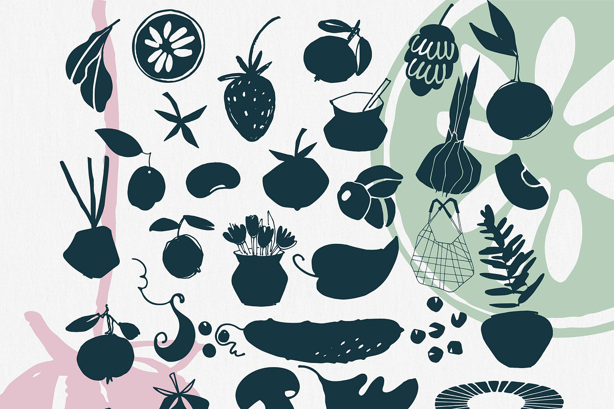 Market Day: 90 Food Illustrations, an Object Graphic by Sveta Pyatigorskaya (Photo 3 of 12)