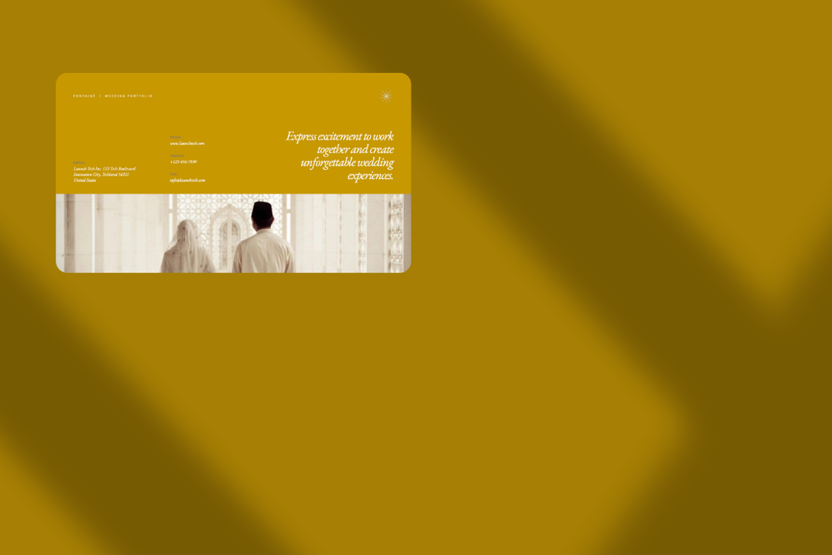 Fontaine Wedding Portfolio Keynote, a Presentation Template by Unich Design Bureau (Photo 5 of 7)