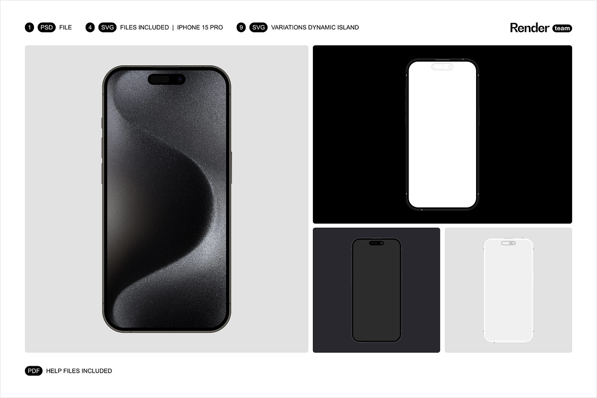 Apple Devices Mockup Bundle, an iPhone Mockup by Renderteam (Photo 16 of 20)