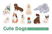 Cute dogs of different breeds set, an Animal Illustration by Good Studio (Thumbnail 1 of 7)
