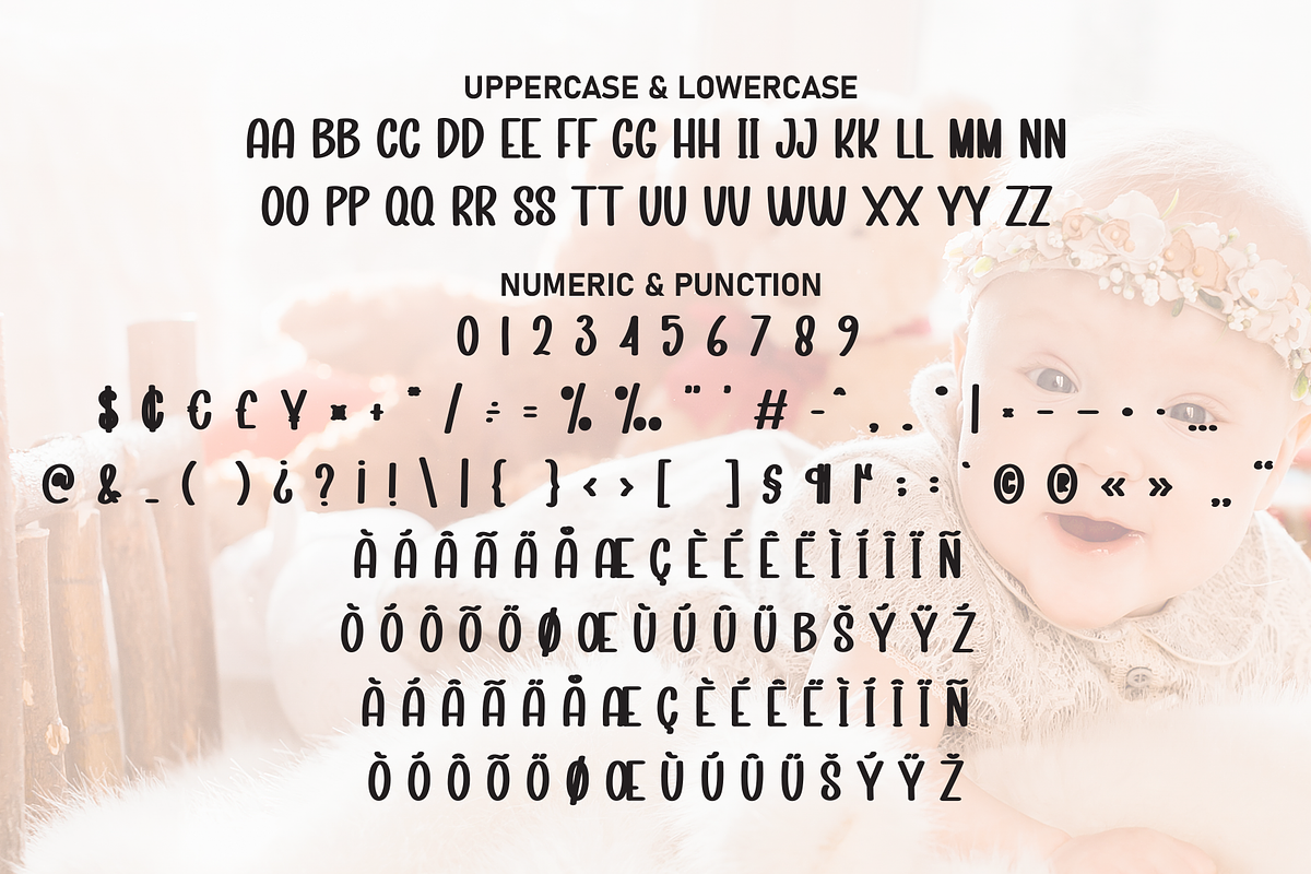 Baby Angel | Script Font, a Script Font by Scratchones (Photo 7 of 8)