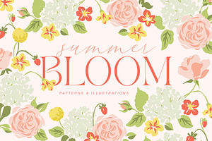 Summer Flora Illustrations, patterns, a Pattern Graphic by Inna Moreva