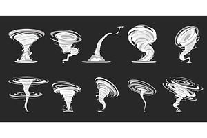 Tornado effect. Air hurricane. Wind, an Illustration by Vectorbuum
