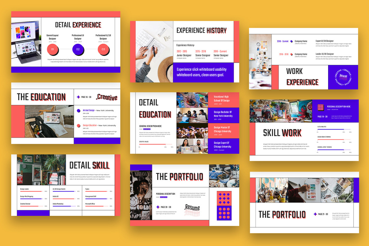 Virtae Creative CV Resume Powerpoint, a Presentation Template by kerismaker (Photo 4 of 5)
