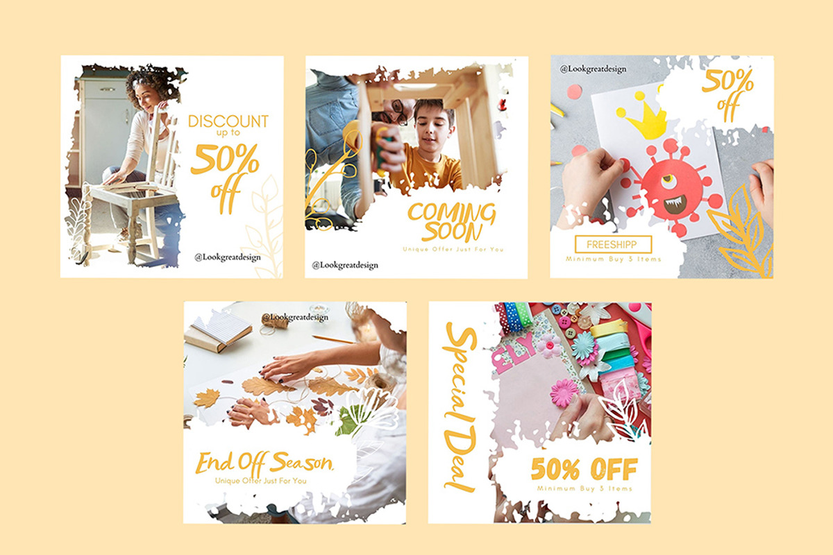 Instagram Post Template For Canva, a Social Media Template by DreamColor (Photo 5 of 5)