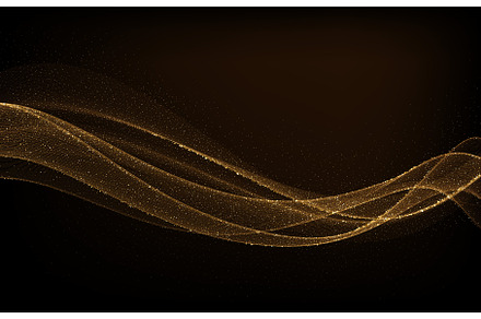 Abstract shiny color gold wave, a Texture Illustration by Marinstri