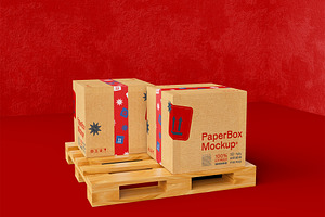 3d Mailing Boxes Mockup