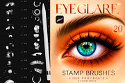 Eye Glare Brushes Procreate, a Brush Add-On by sundrameda (Thumbnail 1 of 5)