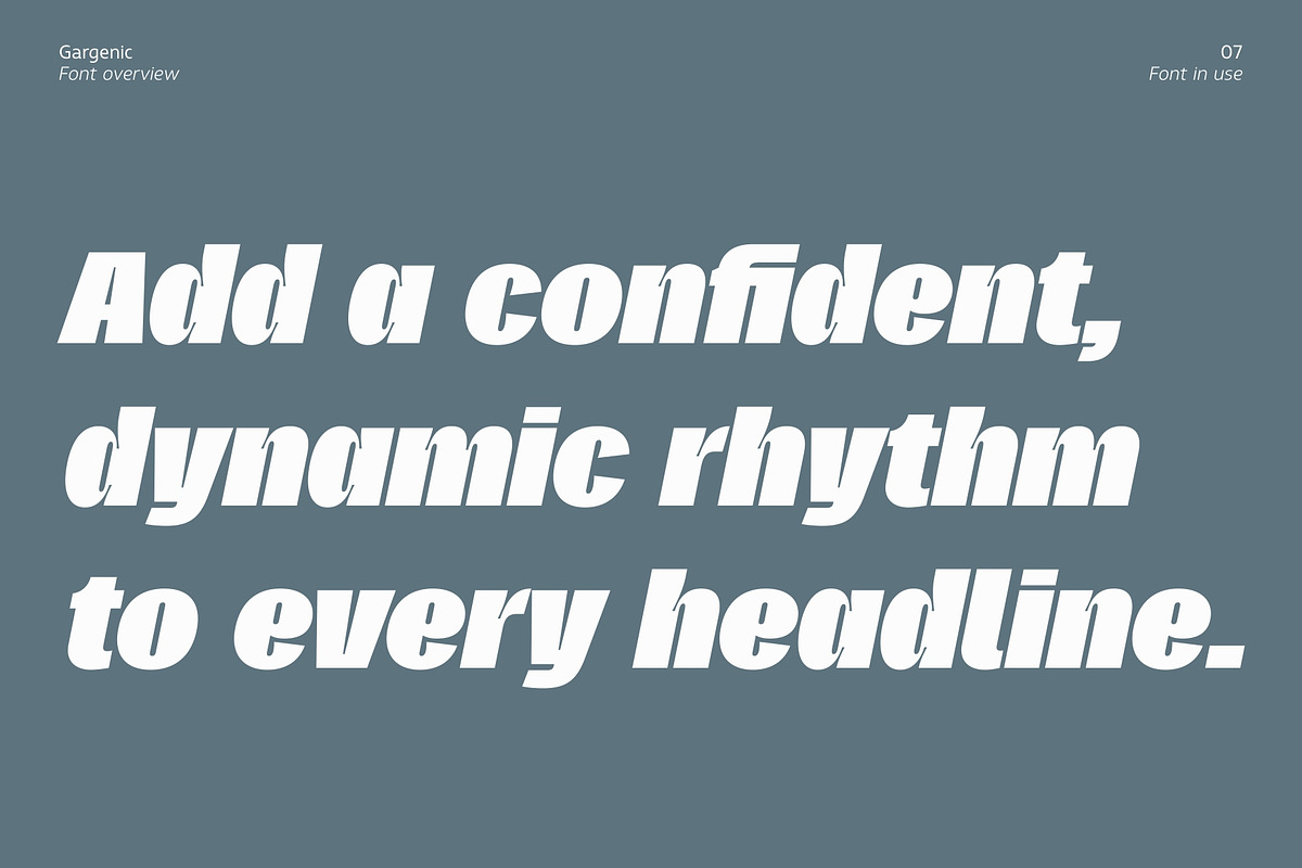 Gargenic, a Sans Serif Font by Zafara Studios (Photo 7 of 12)