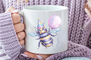 Watercolor  Bee  Clipar, an Illustration by DreamCafeArt (Thumbnail 7 of 9)