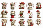 Whimsical Spring Cats Clipart, an Illustration by Libby Wishes (Thumbnail 3 of 7)