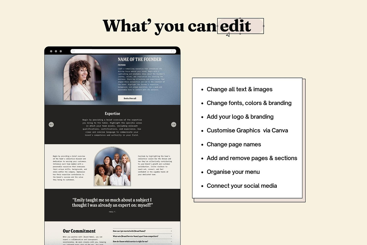 Squarespace website template, a Squarespace Template by Ciel Lumiere (Photo 5 of 11)