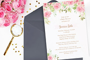 Watercolor Flowers shower invitation, an Invitation Template by ThePaperOwl (Thumbnail 1 of 3)