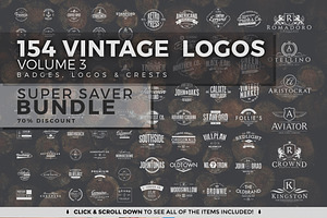 382 Vintage Logos Bundle