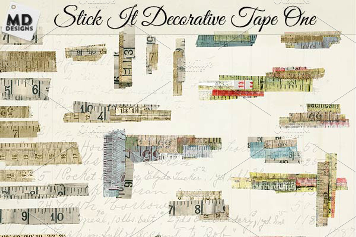 Measure Tape Vintage Washi Tape